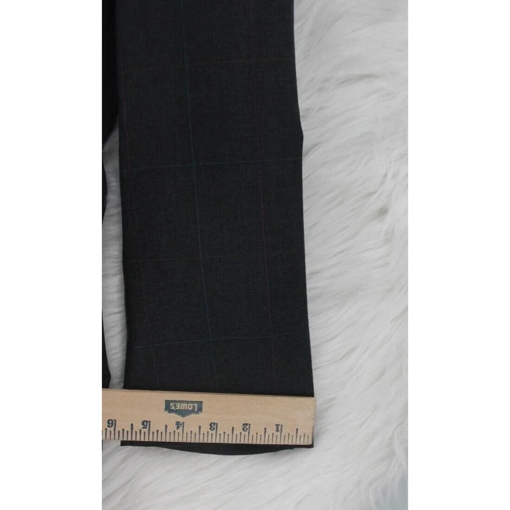 Polo University Club Blazer 40R Gray Windowpane Ralph Lauren Logo USA Sport Coat